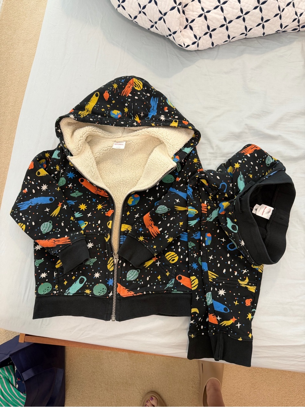 Hanna Andersson Black Kids Hoodie and pants set